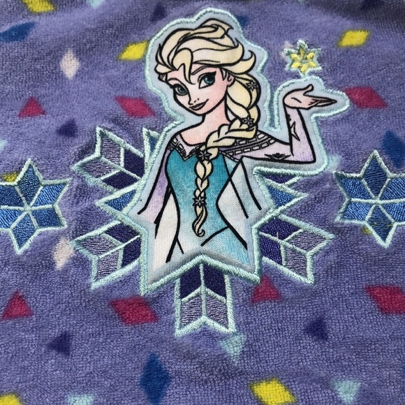 Disney Frozen Princess Elsa Periwinkle Multi Terrycloth Swimsuit Coverup 3T - Picture 6 of 11